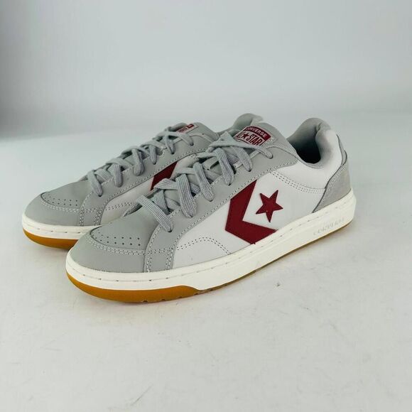 Converse Pro Blaze Classic Leather Suede Shoes US 9 Mens Gray Low Top Sneakers - Picture 13 of 15